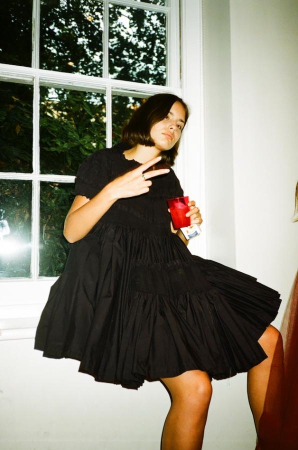 molly goddard black dress