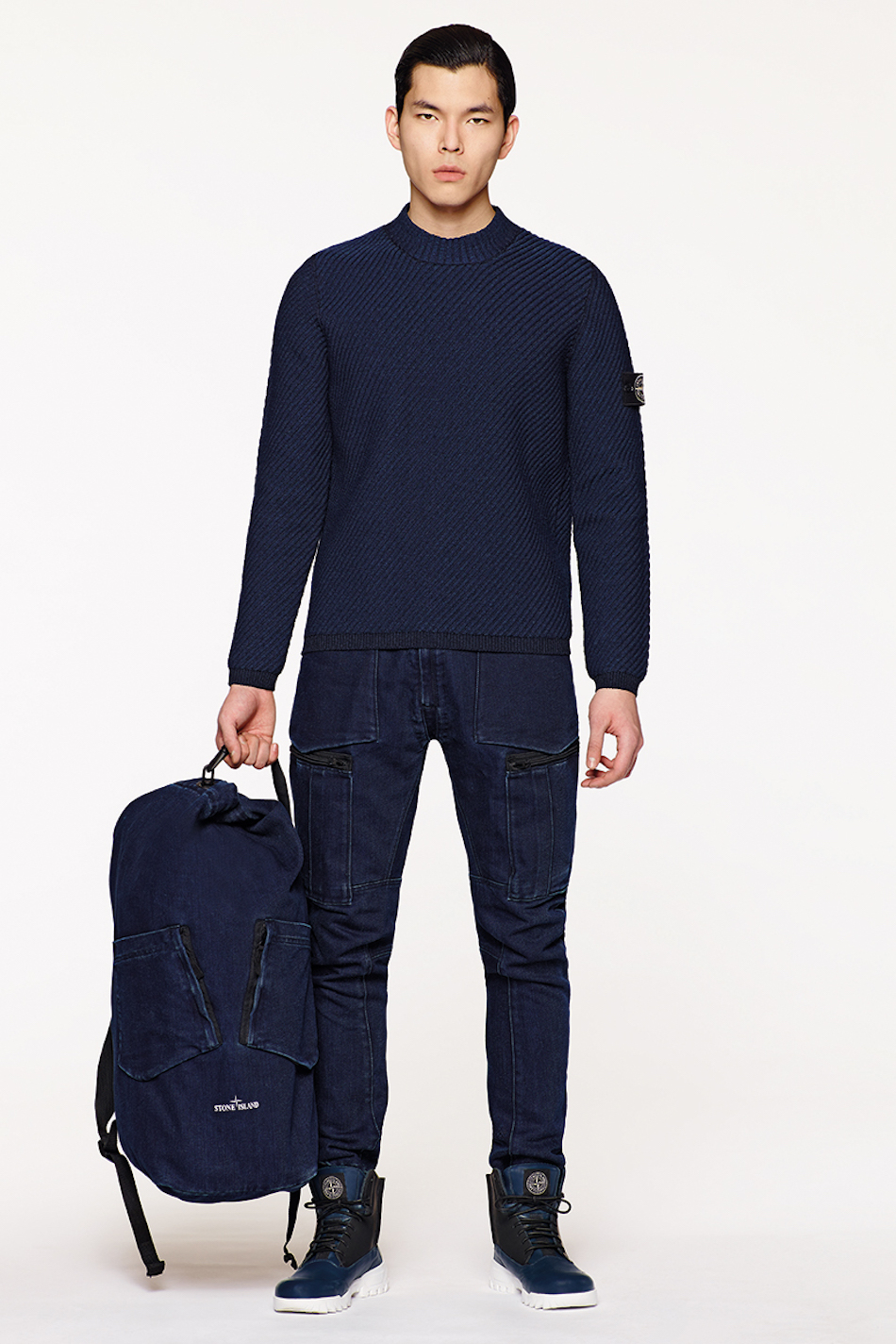 Stone Island Polypropylene Indigo Knit Stone Island Polypropylene Indigo Knit
