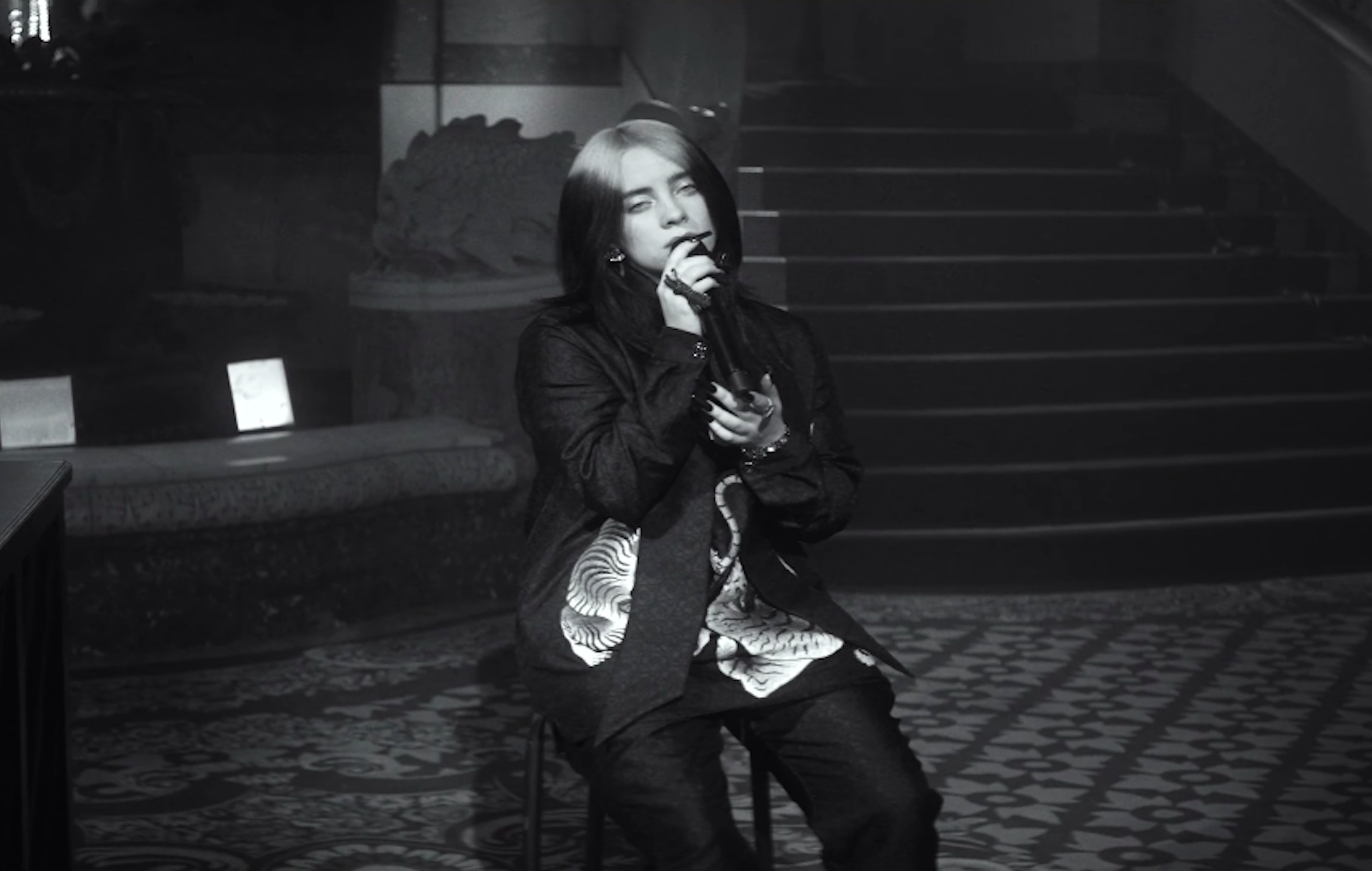 Billie Eilish Performs 'No Time To Die' On The Tonight Show