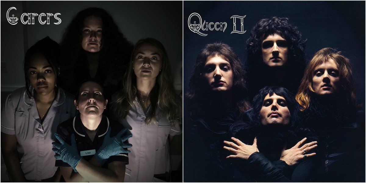 Edgeware Care Home Residents Re-Create Classic Album Covers