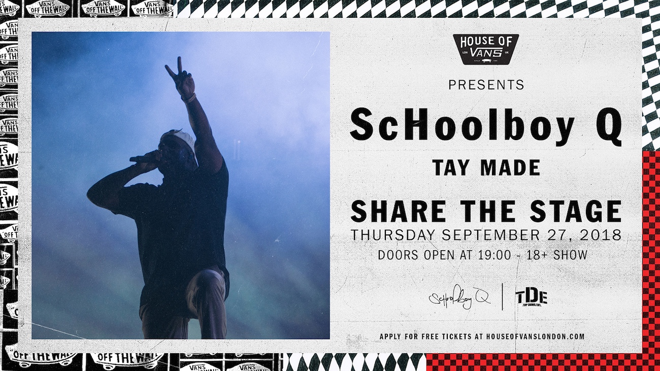 Win Tickets For ScHoolboy Q Concert At House Of Vans This Month