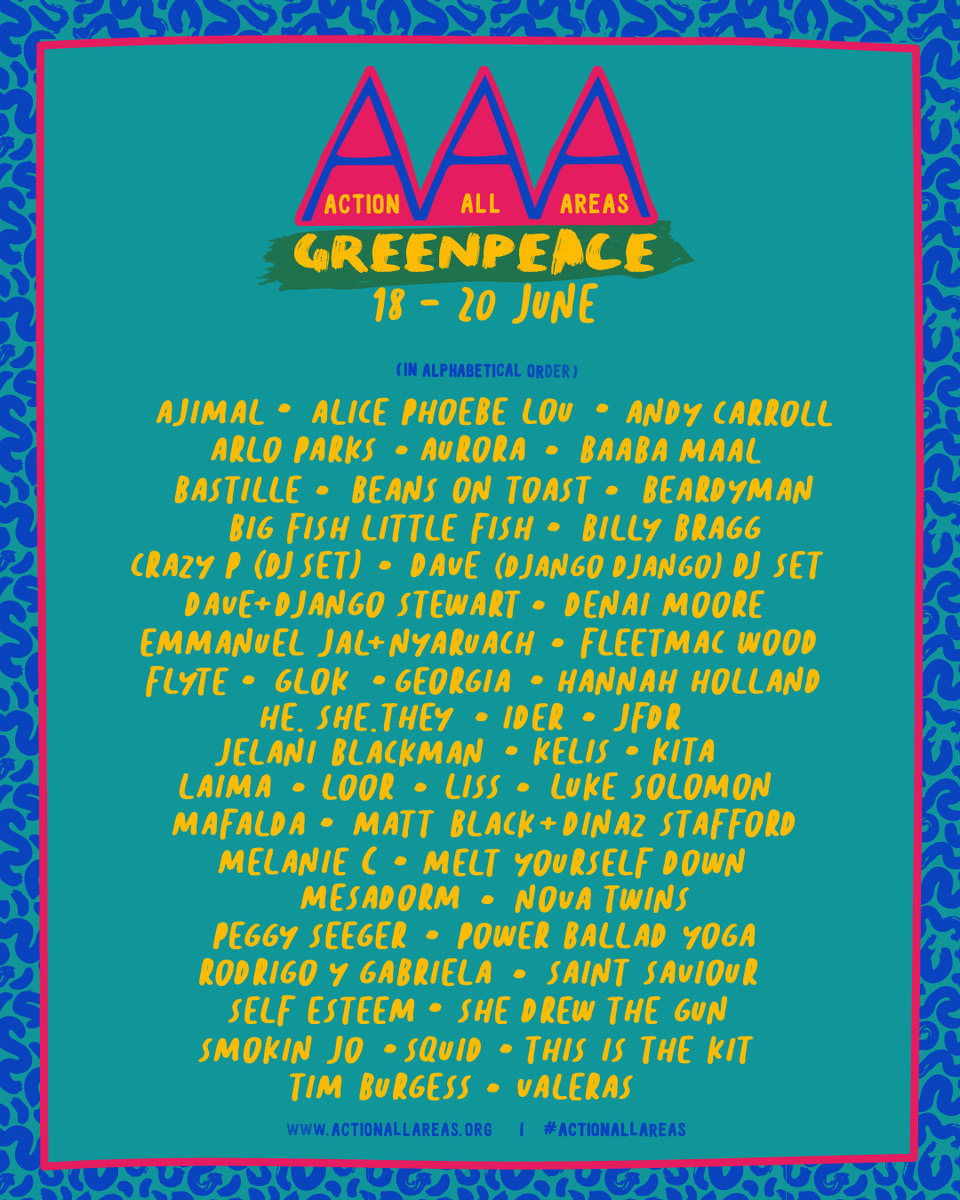 Melanie C, Aurora Join Greenpeace AAA (Action All Areas) Virtual Party