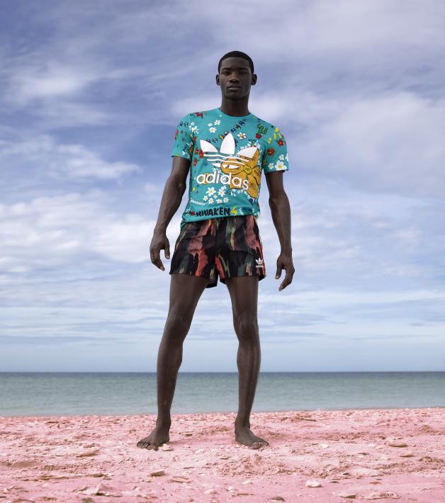 pink beach adidas originals