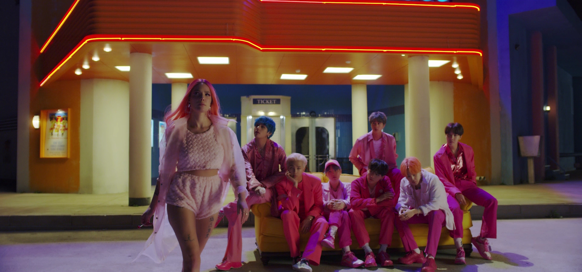 Watch BTS, Halsey Perform 'Boy With Luv' At The Billboard Music Awards