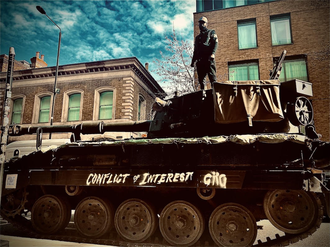 Ghetts Drives A Tank Through Central London