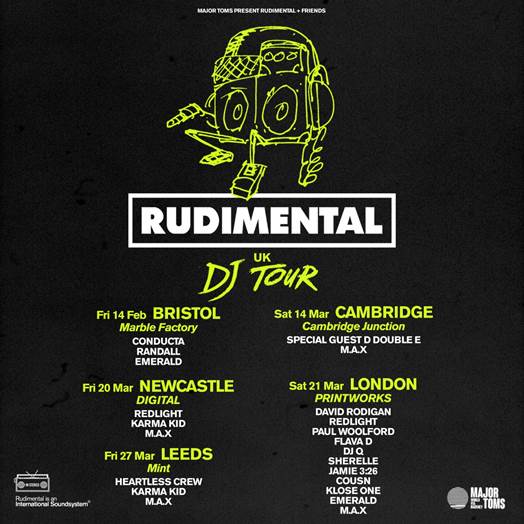 Rudimental Announce DJ Set Tour