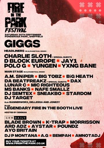 Giggs To Headline Charlie Sloth's Fire In The Park Festival