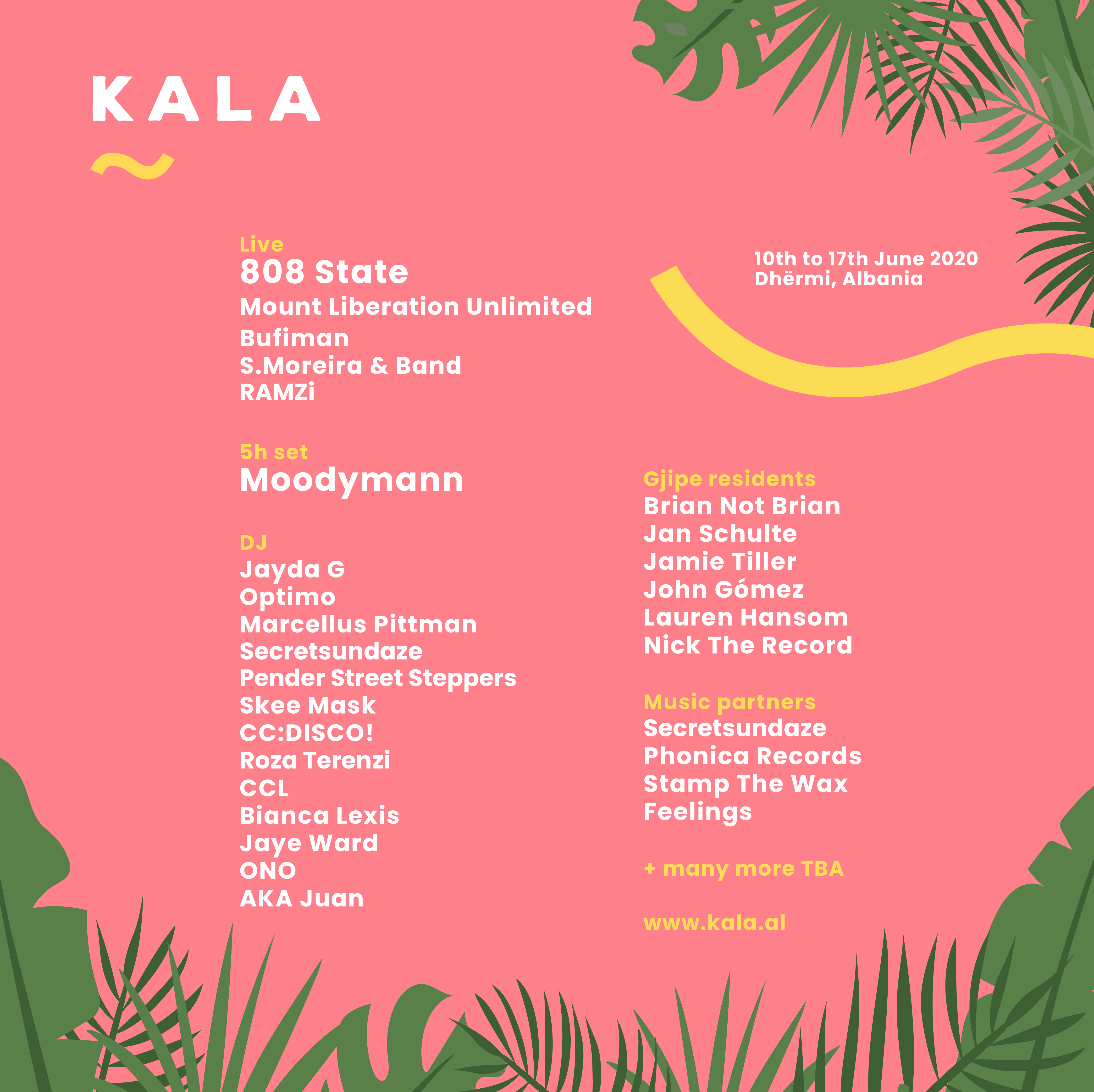 Moodymann, 808 State, Jayda G For Kala Festival 2020