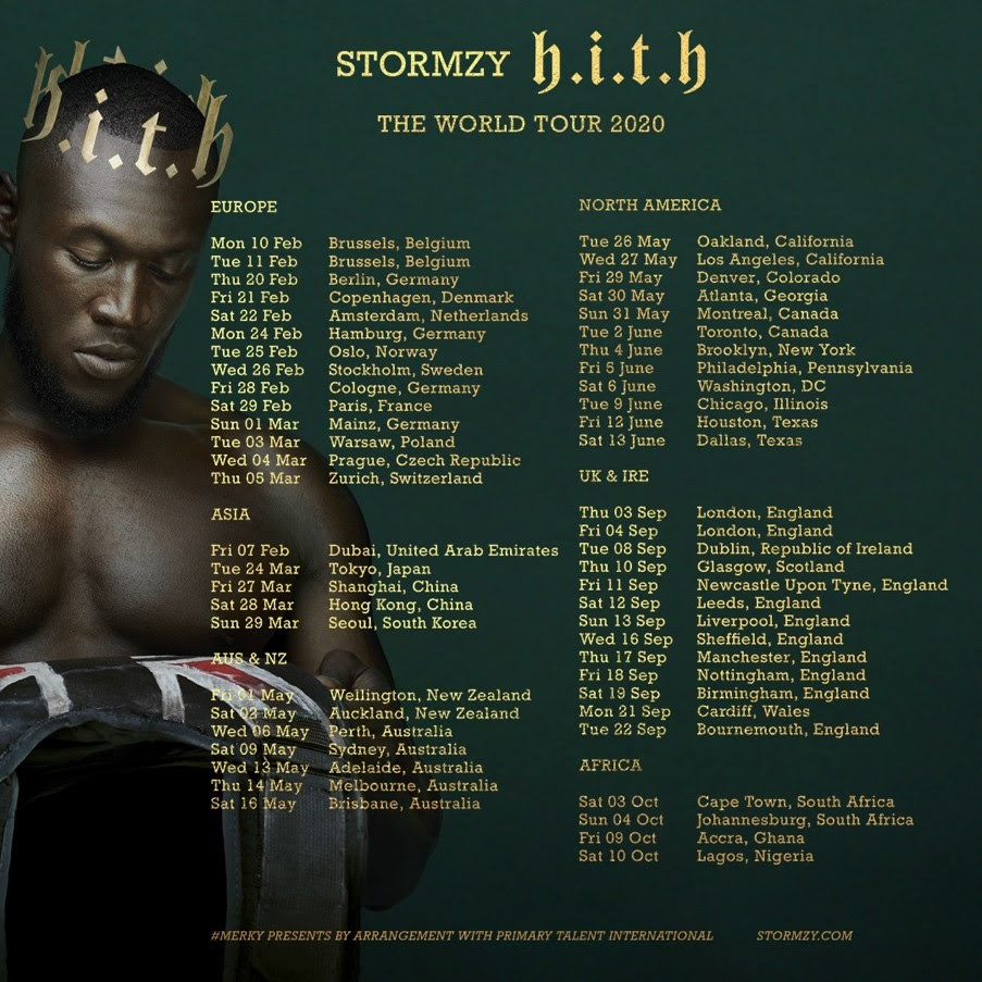 Stormzy Announces Massive World Tour