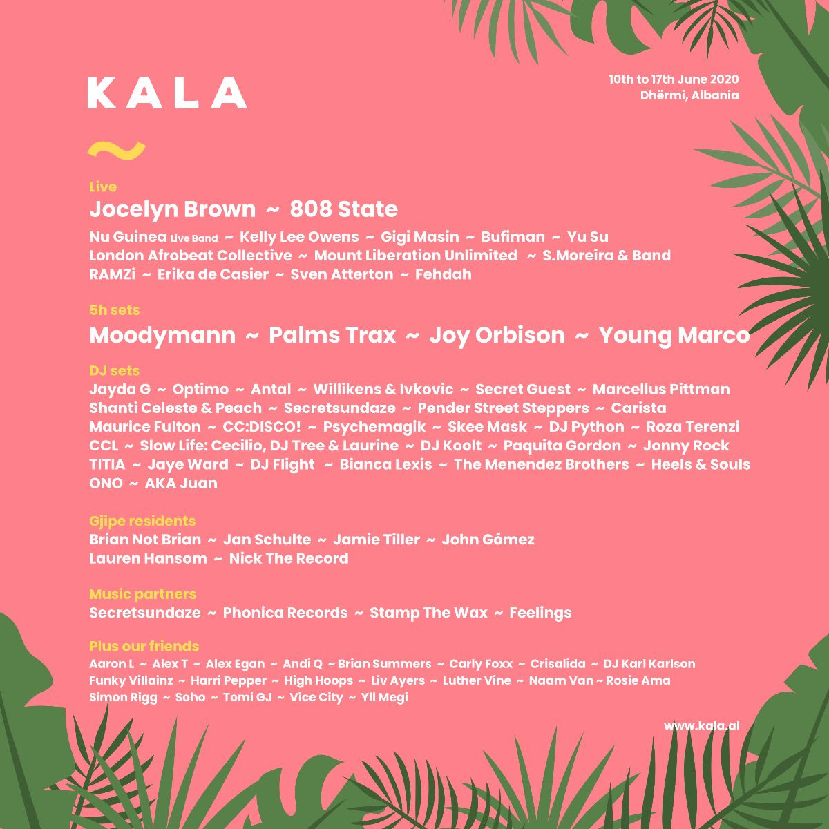 Joy Orbison, Palms Trax For Kala Festival