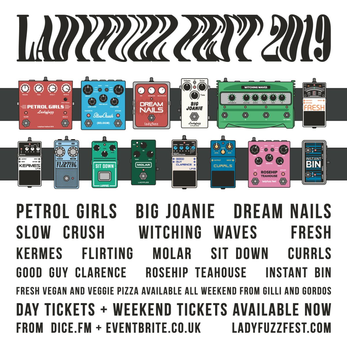 Dream Nails, Petrol Girls, Witching Waves For Ladyfuzz Fest 2019